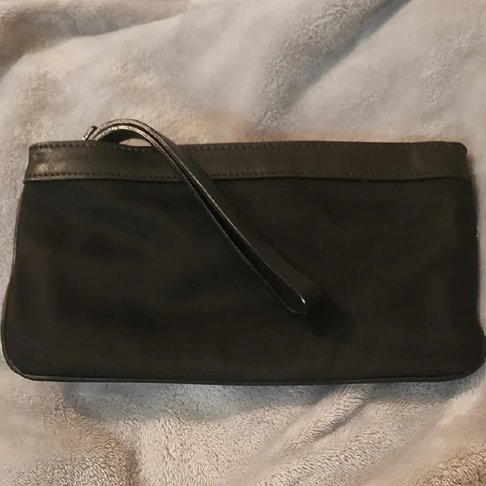 Kate Spade Black Clutch with Gold Details
